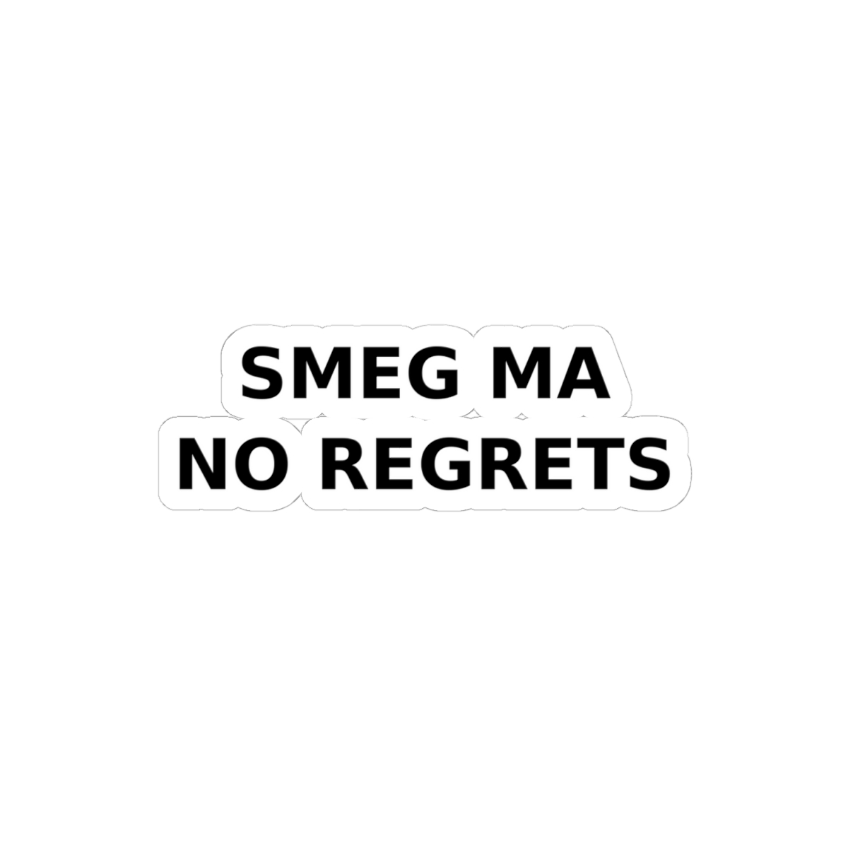 SMEG MA NO REGRETS Sticker - Image 16