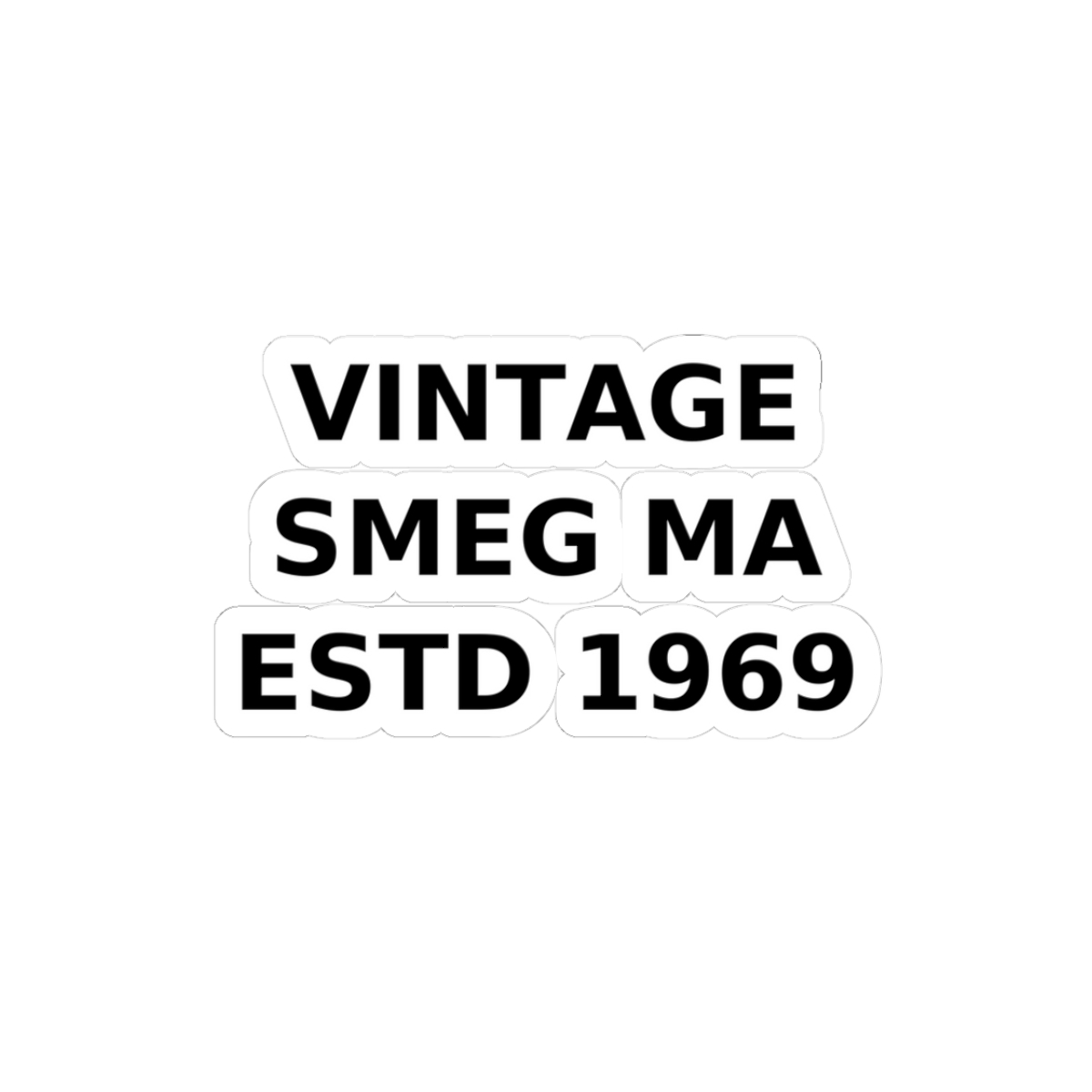 VINTAGE SMEG MA ESTD 1969 Sticker - Image 10