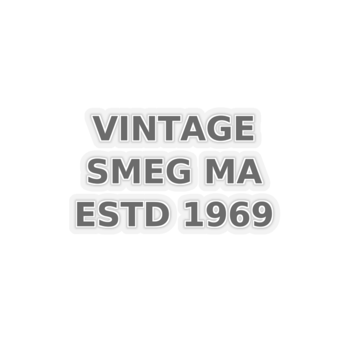 VINTAGE SMEG MA ESTD 1969 Sticker