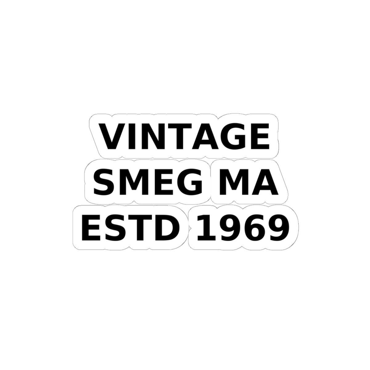 VINTAGE SMEG MA ESTD 1969 Sticker - Image 22
