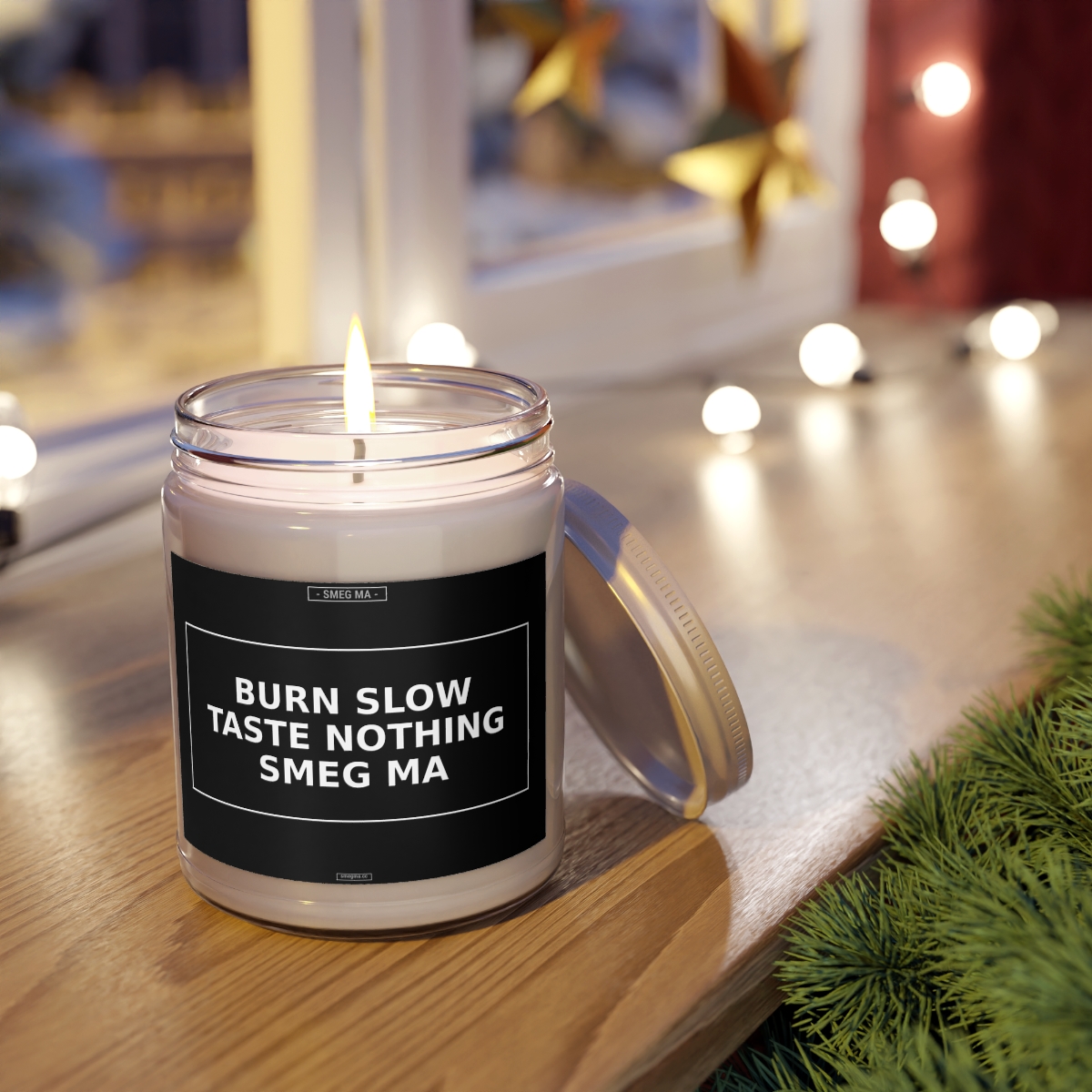 BURN SLOW TASTE NOTHING SMEG MA Candle - Image 4