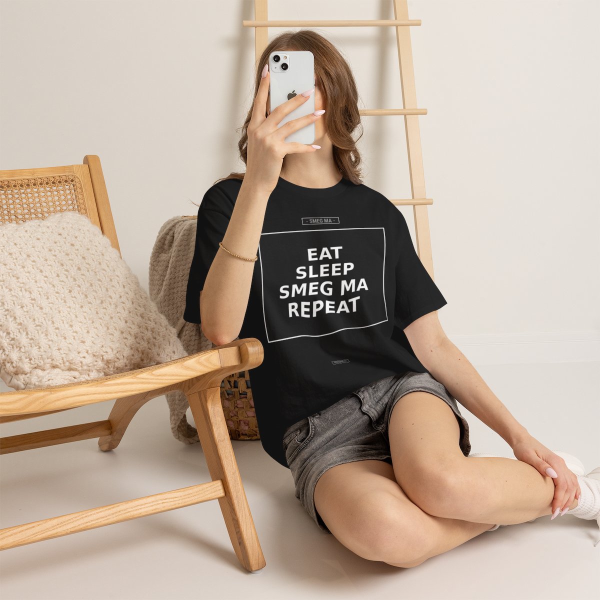 EAT SLEEP SMEG MA REPEAT T-Shirt - Image 5