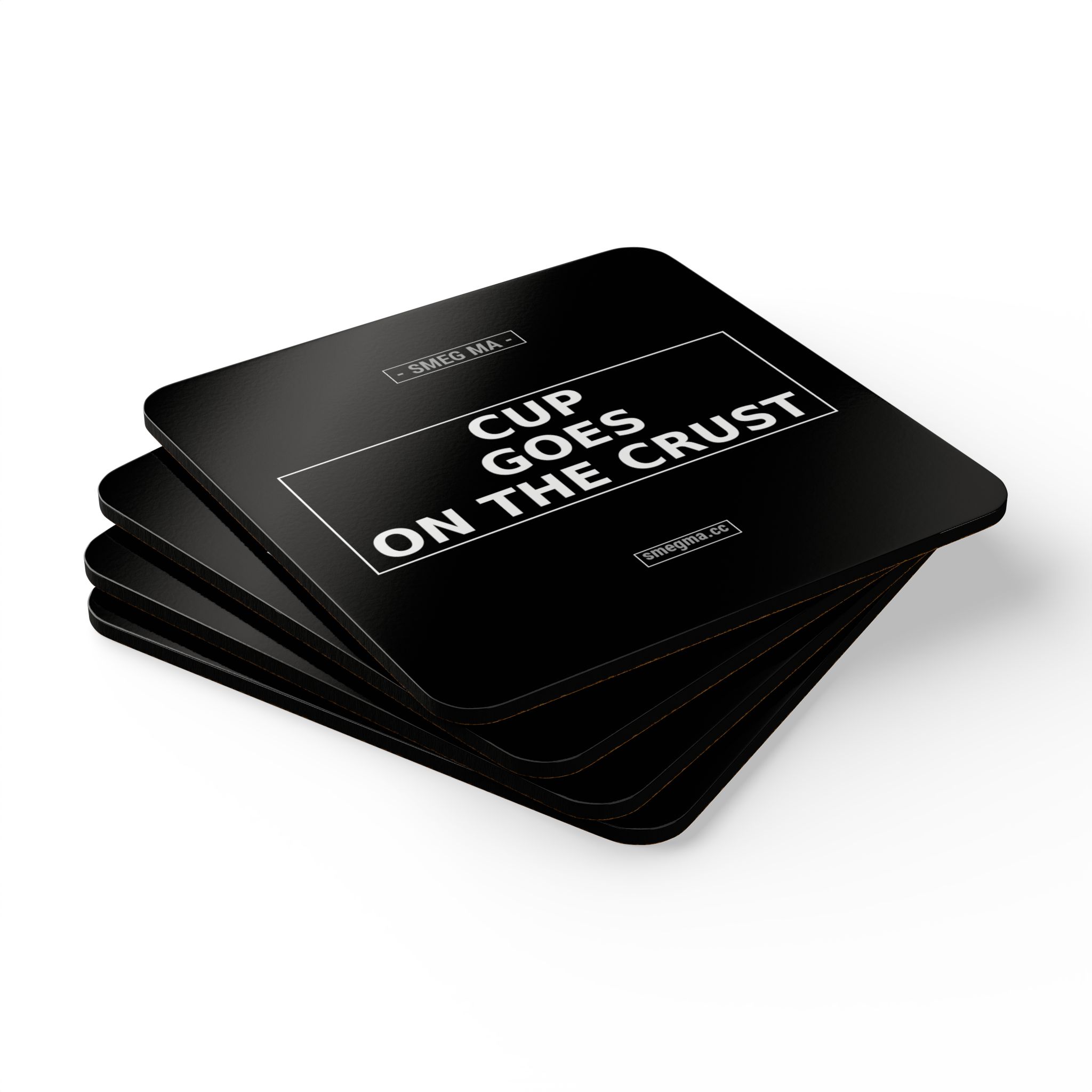 CUP GOES ON THE CRUST Coaster Set - Image 3