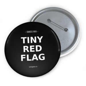 TINY RED FLAG Pin Button