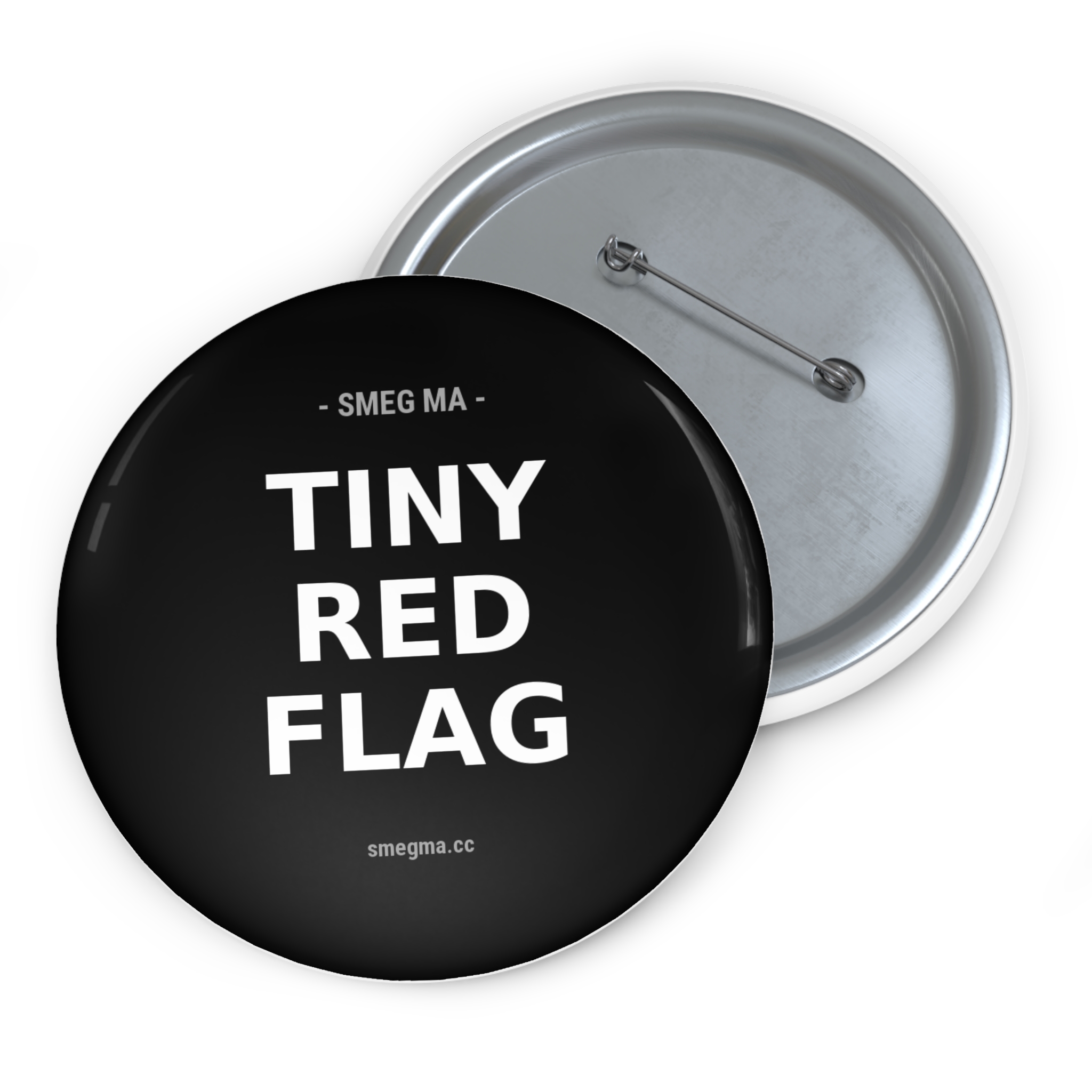 TINY RED FLAG Pin Button
