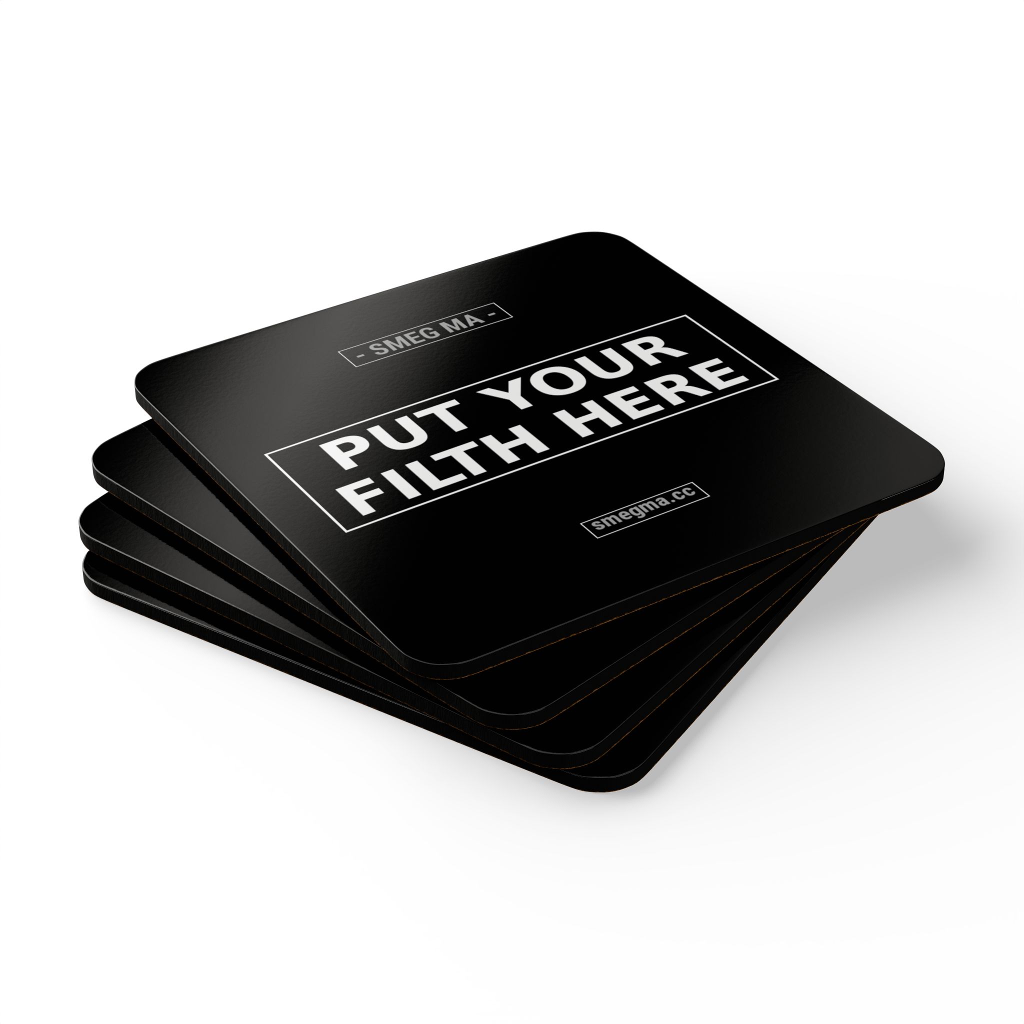 PUT YOUR FILTH HERE Coaster Set - Image 3