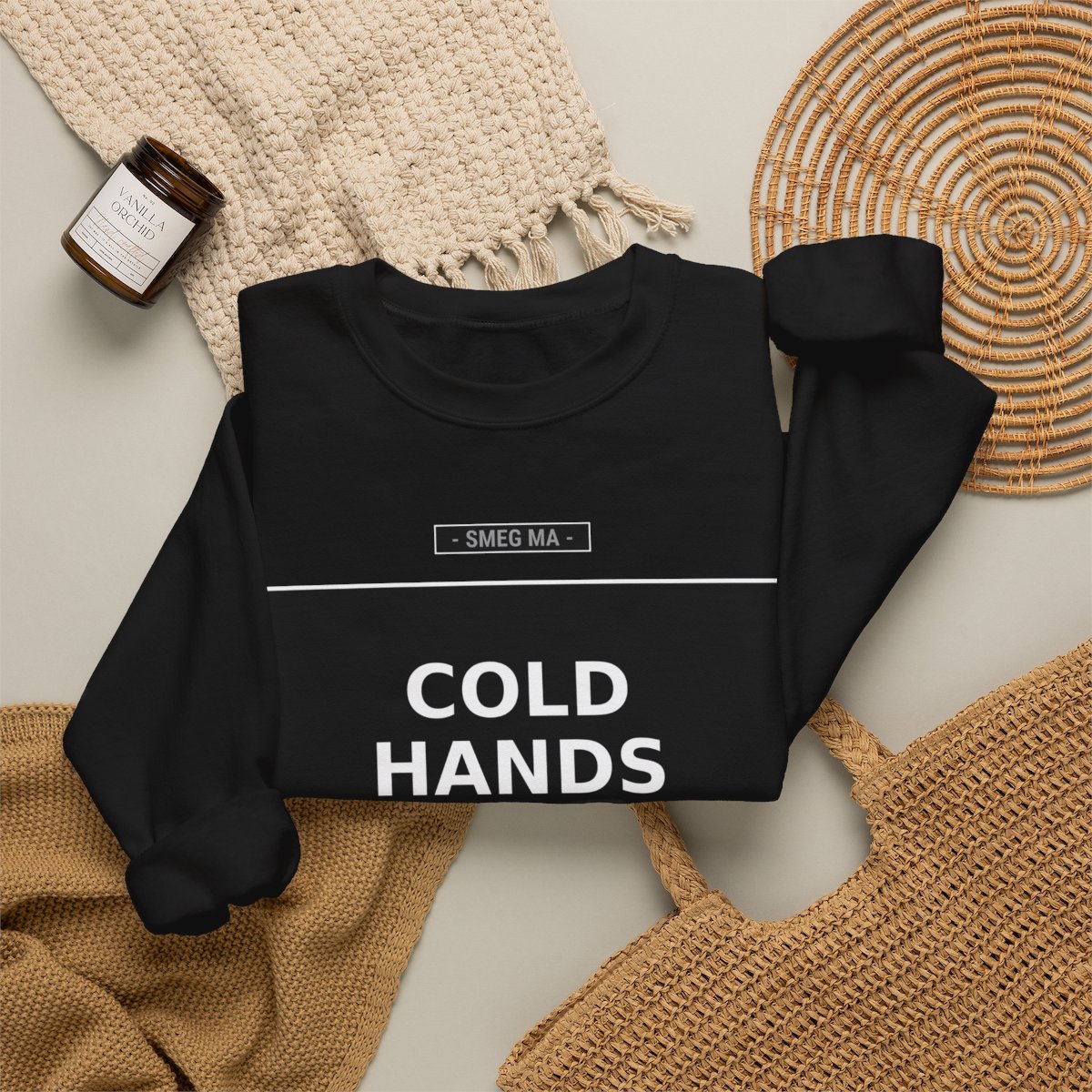 COLD HANDS HOT MESS Crewneck Sweatshirt - Image 4