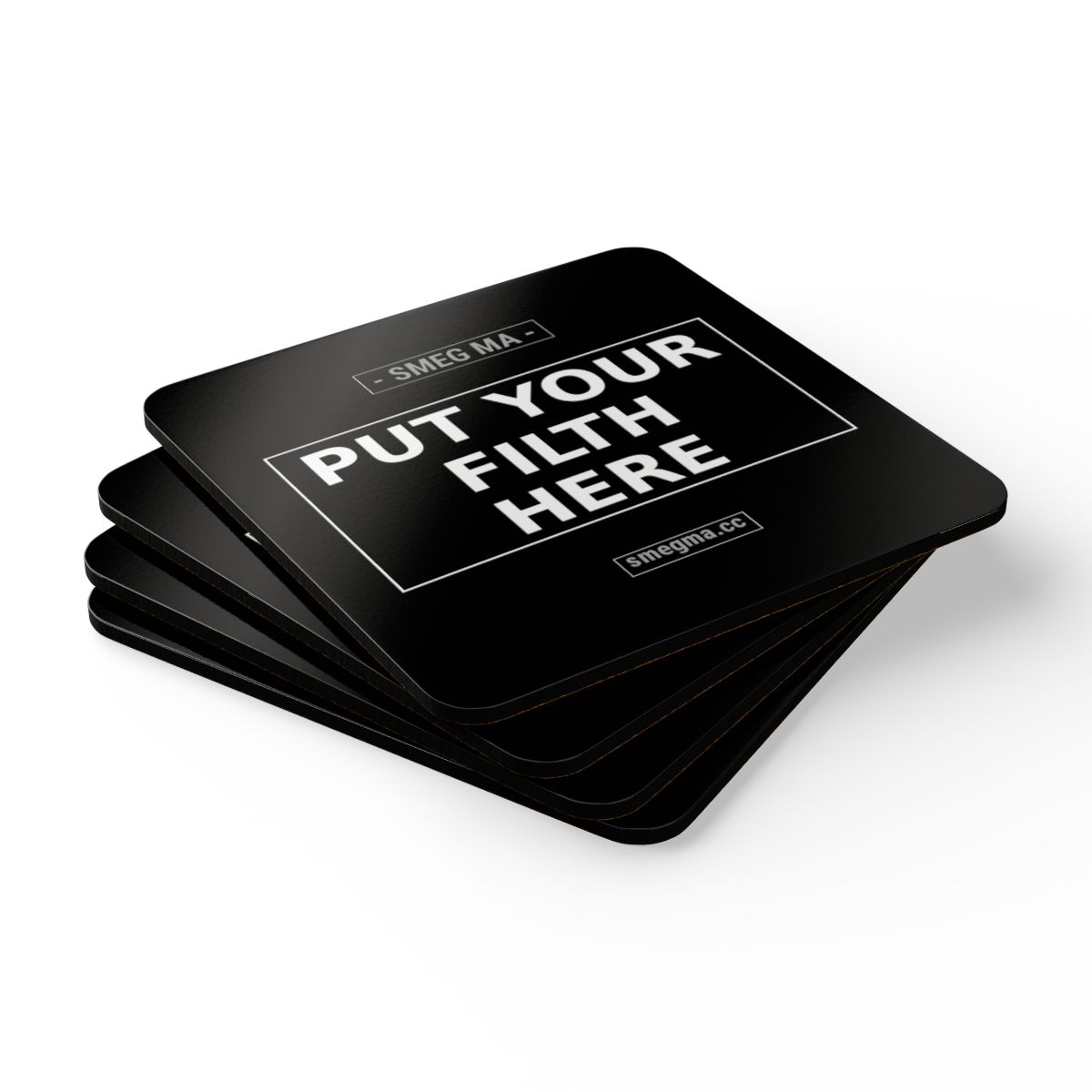 PUT YOUR FILTH HERE Coaster Set - Image 3